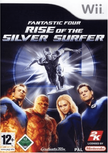 Fantastic Four: Rise of the Silver Surfer box art for Wii